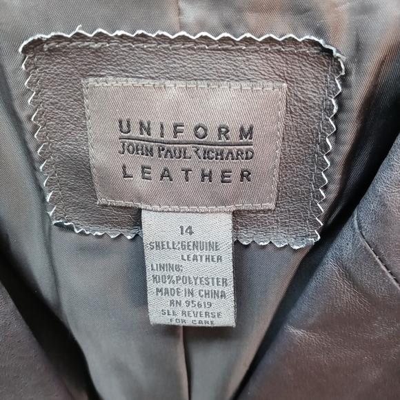 VINTAGE! JOHN PAUL RICHARD UNIFORM LEATHER Women's - Picture 2 of 7